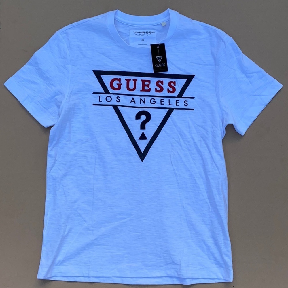 New GUESS Crew Neck Logo Men's Tee SZ M